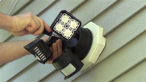 how to install flood lights